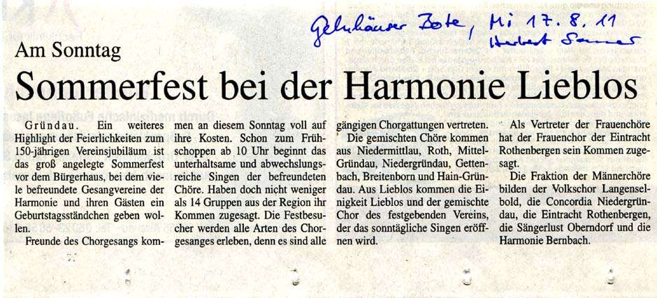2011-08-17 Sommerfest Ankündigung