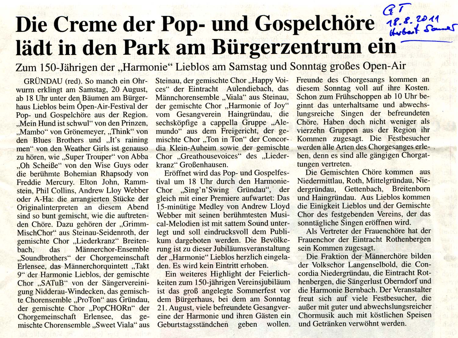 Ankündigung GT 2011-08-18