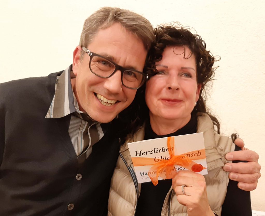 Matthias gratuliert Barbara zum 60. Geburtstag